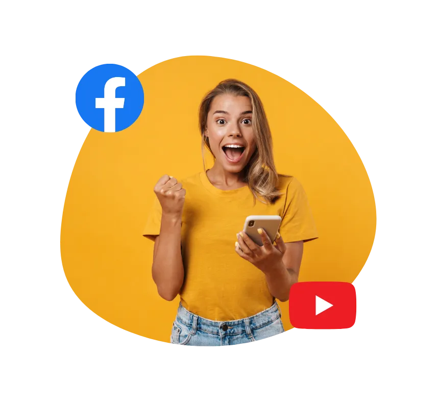 A Groove user connecting with the community on Facebook and YouTube.