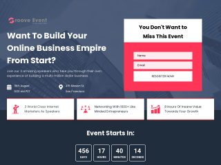 Podcast Landing Page template preview