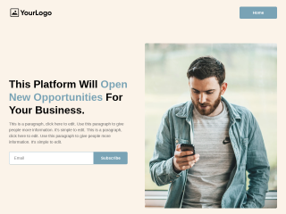 Lead Generating Home Page template preview